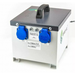 Transformator separacyjny do zasilania elektronarzędzi 1-faz 2500VA II+PE 2 GN PFM2501 230/230V 2GN 16152-9990 BREVE